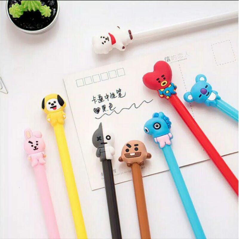 

PULPEN GEL MOTIF KARAKTER KPOP BTS BT21 CARTOON LUCU IMUT/ BOLPOIN