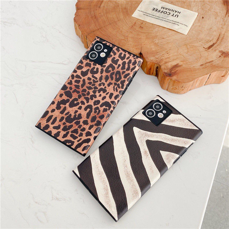 Silicone Phone Case Tpu Silicone Anti-scratch Print Leopard/zebra Pattern Iphone 11 12promax 7 8plus Se X Xs Xr Xsmax 11pro Max 12 12promax Mini Bnw1