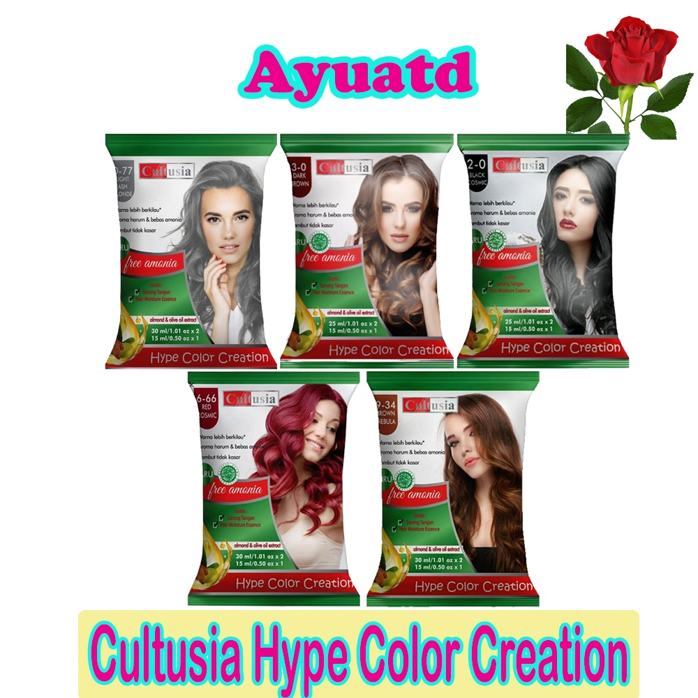 Cultusia Hype Color Creation Semir Rambut Sachet 30 Ml