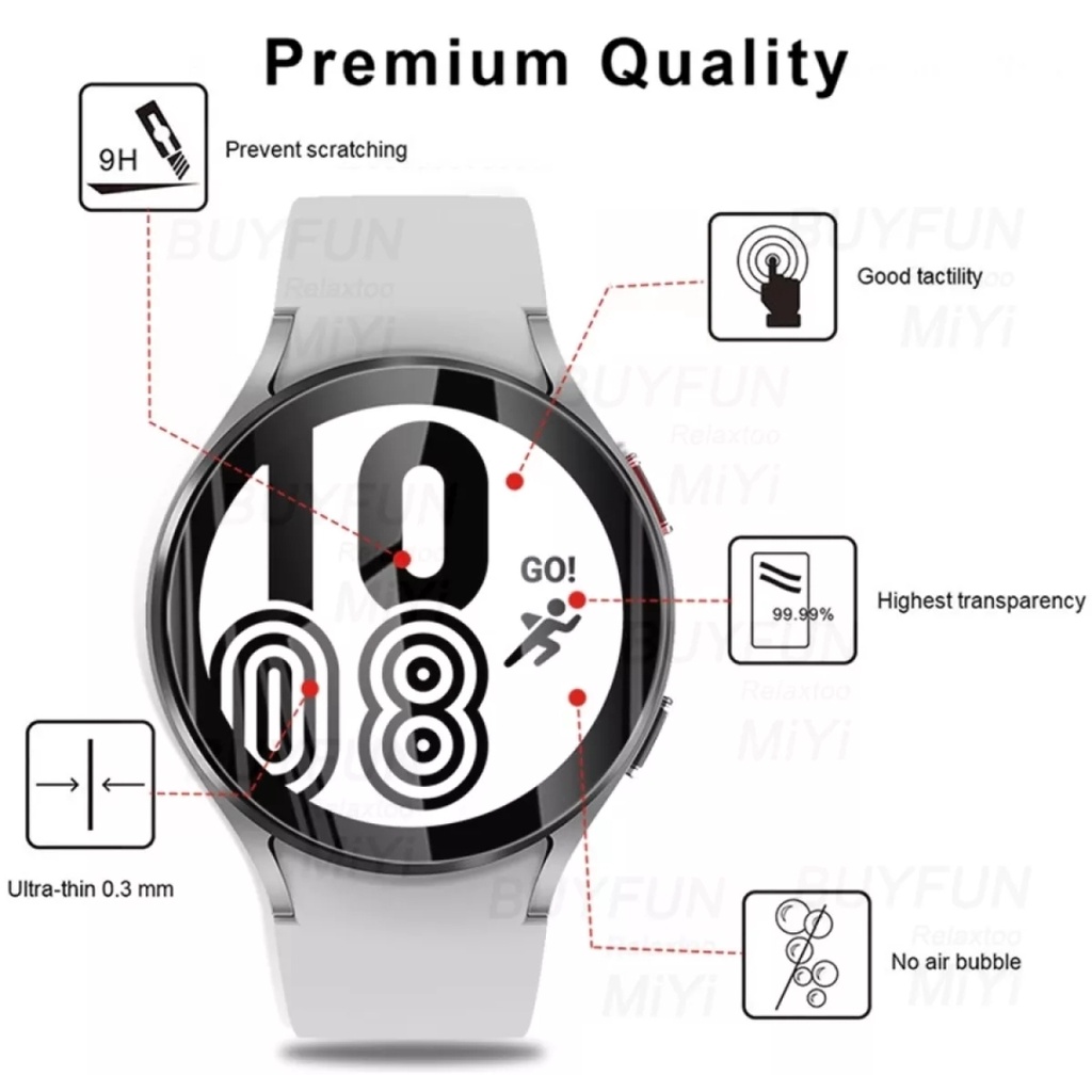 Tempered glass samsung Galaxy Watch 4 5 CLASSIC ACTIVE 42mm 46mm 40MM 44MM Galaxy watch 5 Pro anti gores