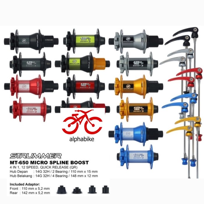 HUB FREEHUB BOOST STRUMMER MT650 MICROSPLINE STRUMMER BOOST 32H 4IN1