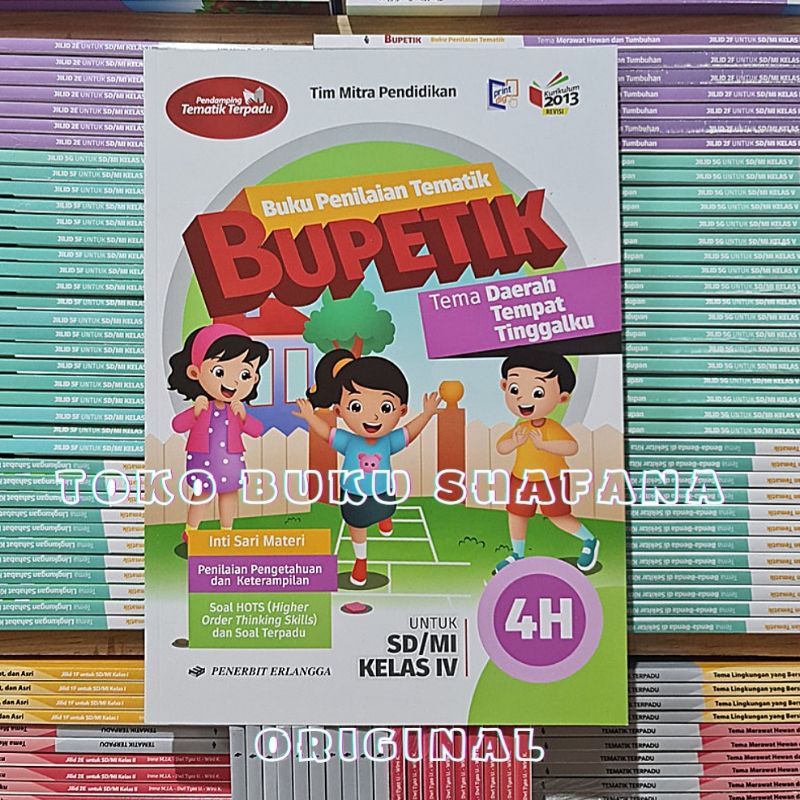 PAKET BUKU BUPETIK 4F 4G 4H 4I KELAS 4 SD ERLANGGA K13 REVISI SEMESTER 2