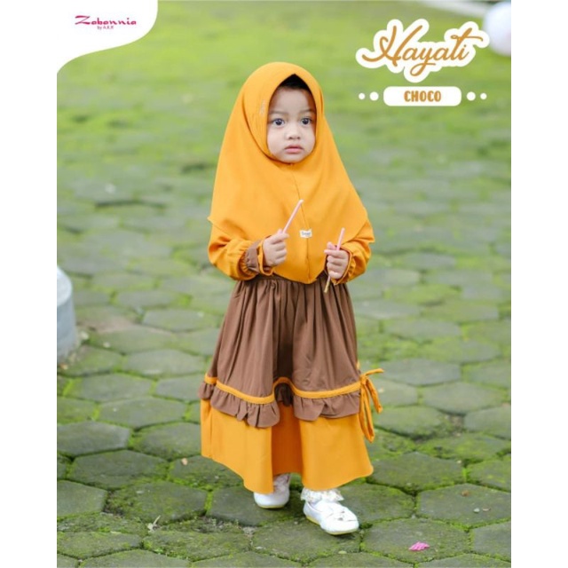 HAYATI DRESS KIDS | Model Gamis Anak Syar'i By Zabannia