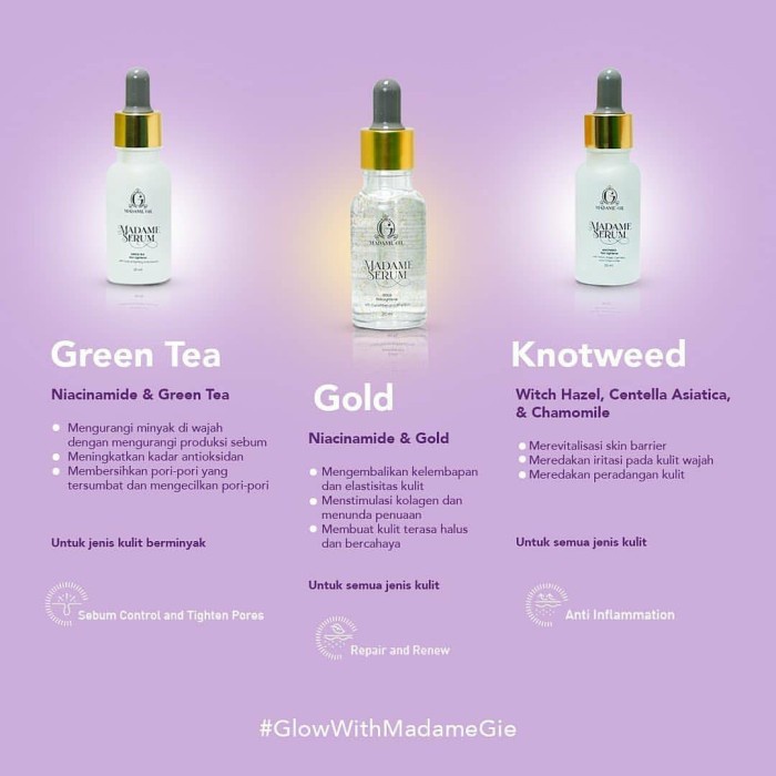 (READY &amp; ORI) Madame Gie Serum Sebum Control Green Tea BPOM