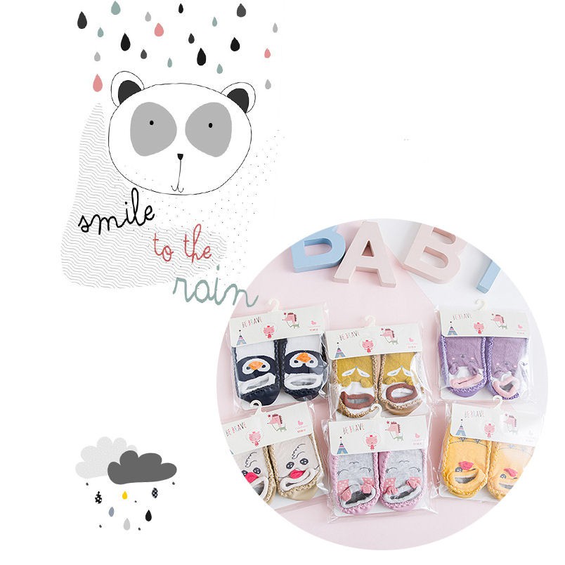 [JOYLEEN BEBE] Prewalker Socks Soft Sole Animal