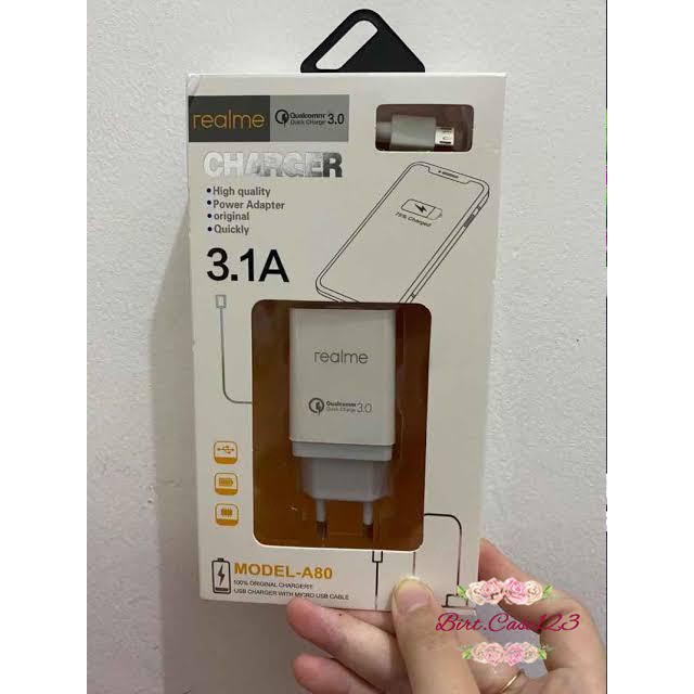 BM048 A80 Cashan Cashan REALME 3Amper QUALCOM micro fast Charging Anti meledak realme 2 3 5i pro c1 BC3946