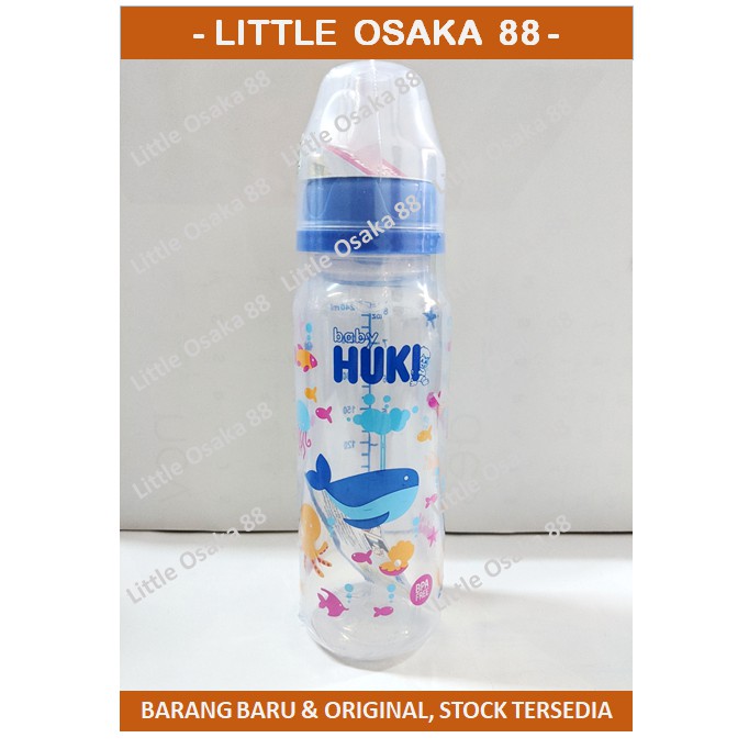 Botol Susu Bayi HUKI Orthodontik Slim Neck BPA Free 240 ml