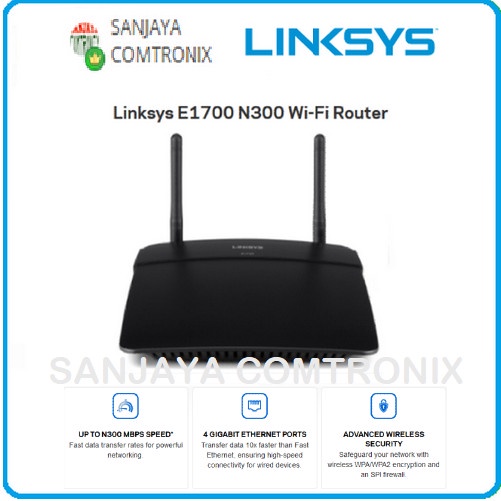 LINKSYS E1700 WIRELESS N300 GIGABIT ROUTER