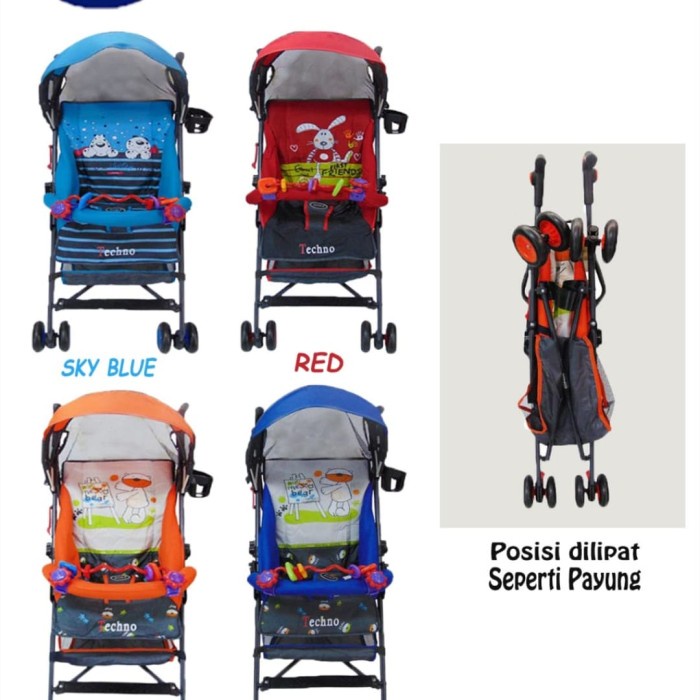 BABY STROLLER PLIKO 106 107 108 WINNER TECHNO ADVENTURE 2 KERETA DORONG BAYI PLIKO