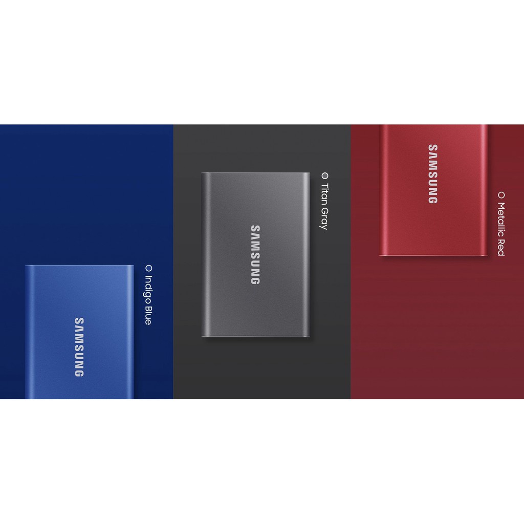 Samsung SSD T7 Portable 500GB / 1TB / 2TB SSD Portable SSD External SSD Eksternal HDD Hard Disk SSD WD SANDISK ADATA - Garansi Distributor Resmi 3 thn