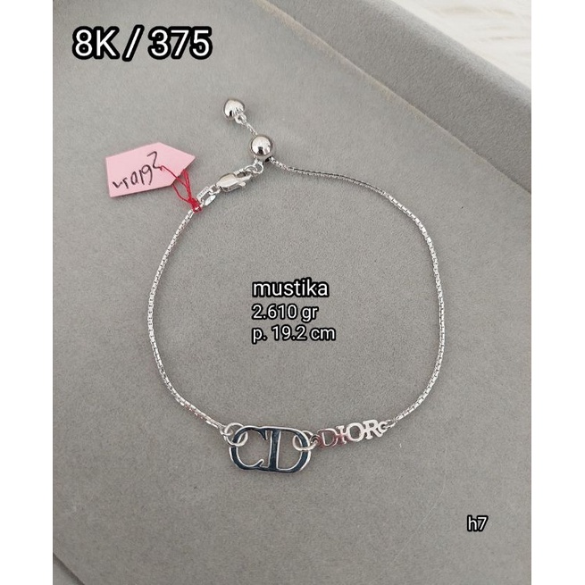 Gelang putih serut model 8K / 375
