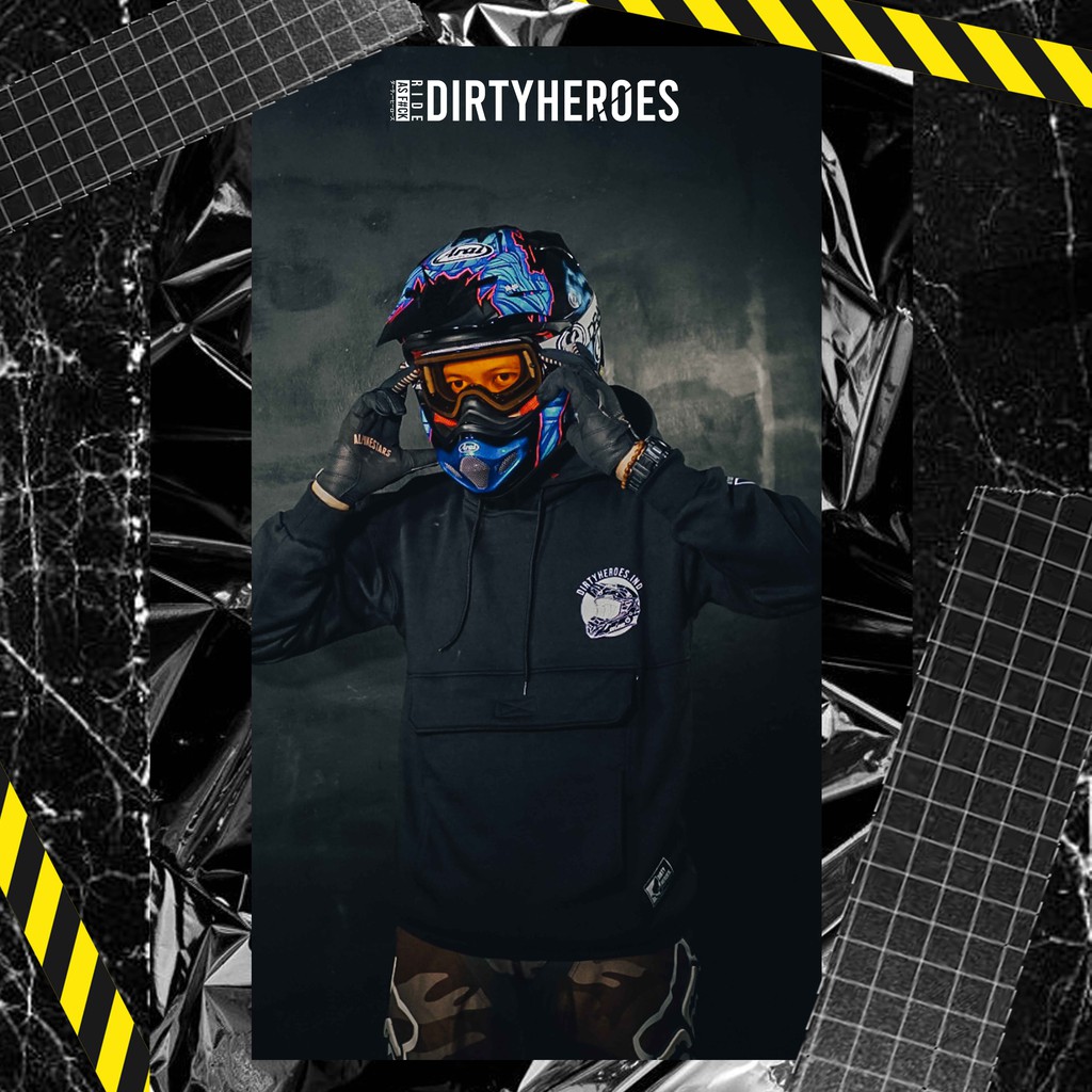 DIRTY HEROES LIVE YOUR RIDE | ANORAK HOODIE | HOODIE | SWEATER | SUPERMOTO | MOTARD | MOTOCROSS | MX