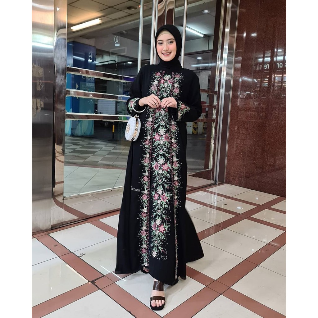 Set gamis amanda+hijab Best seller