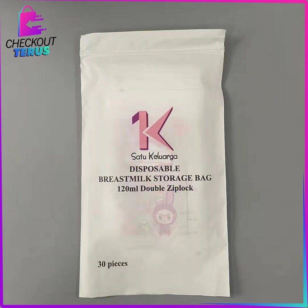 CT C264 Kantong Asi 120ml Plastik Asi Isi 30 dengan THERMAL SENSOR Breastmilk Storage Bag BPA FREE Tempat Penyimpanan Asi