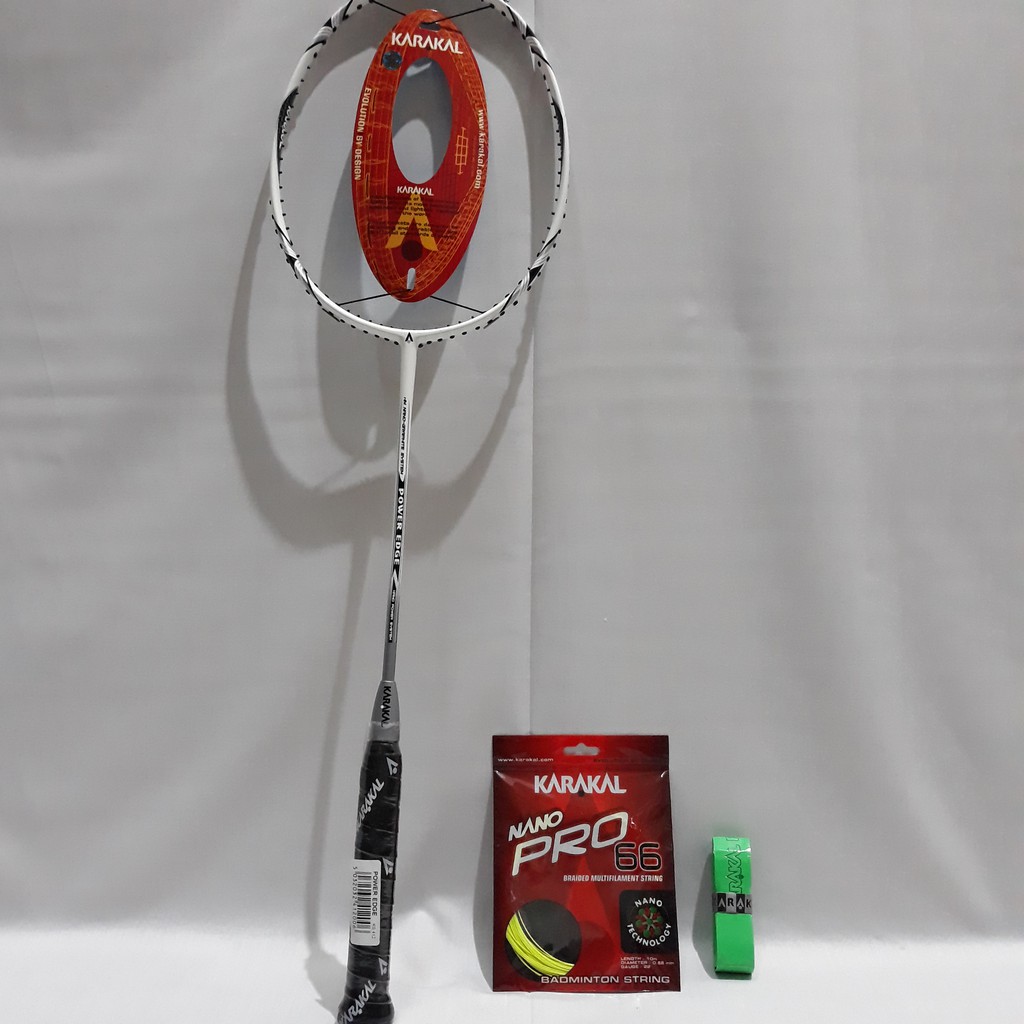 Raket Karakal Power Edge Bonus Senar dan Grip