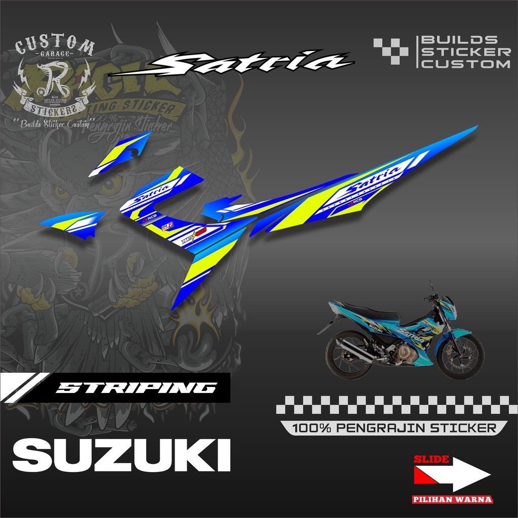 Sticker Striping Variasi Satria Fu 2014 - Striping Motor Satria Fu 2014