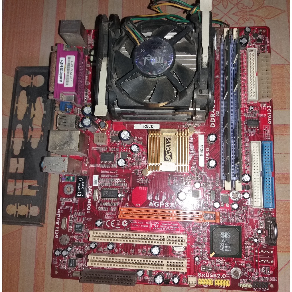 paket mobo pentium 4 socket 478