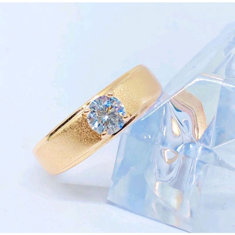 Cincin Xuping Premium Pasir kuning/Cincin Xuping Wanita/Cincin Korea/Cincin Anti Karat/AGAM AKSESORIS