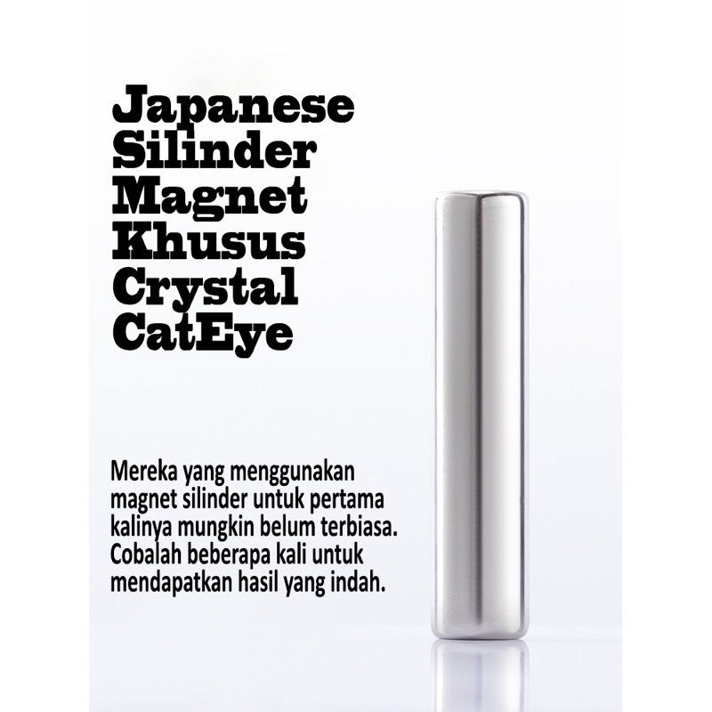 MAGNET BULAT CATEYE GEL POLISH SILINDER MAGNET CRYSTAL CAT KUTEK GEL