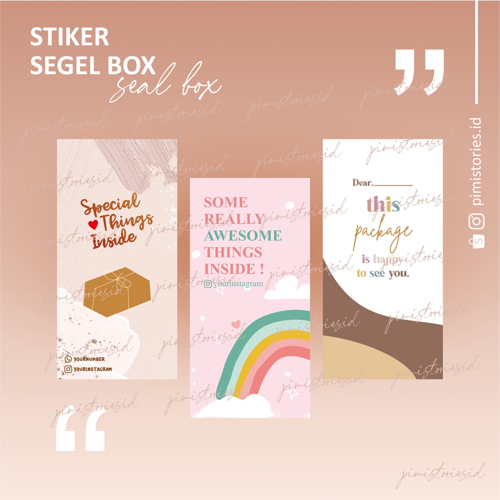 STIKER SEGEL BOX ⚫ SEAL BOX ⚫ LABEL PACKAGING ⚫ STIKER BOX ⚫ STIKER LABEL