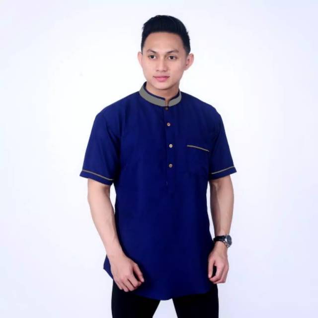  Baju  Koko  Pria Muslim Gus Azmi Syubbanul Muslimin 