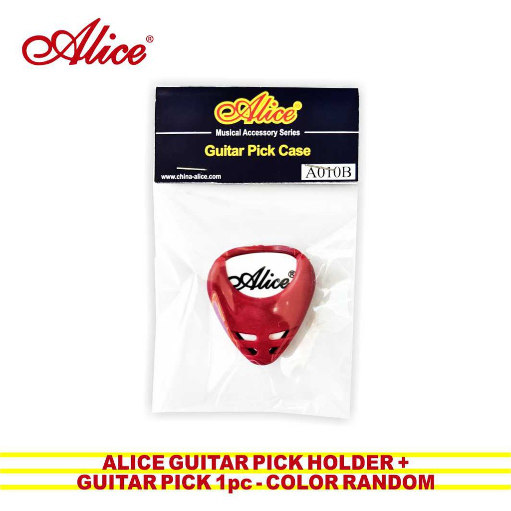 Guitar Pick Holder Tempat Pik GItar Alice Bonus Pik Gitar