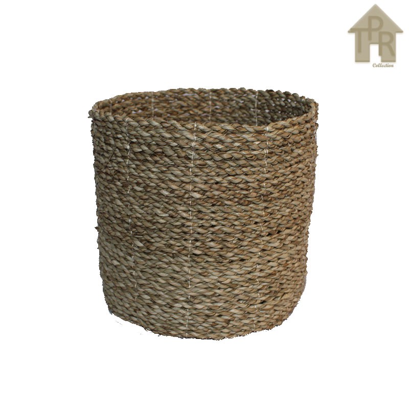 Cover Pot Seagrass Silinder Natural