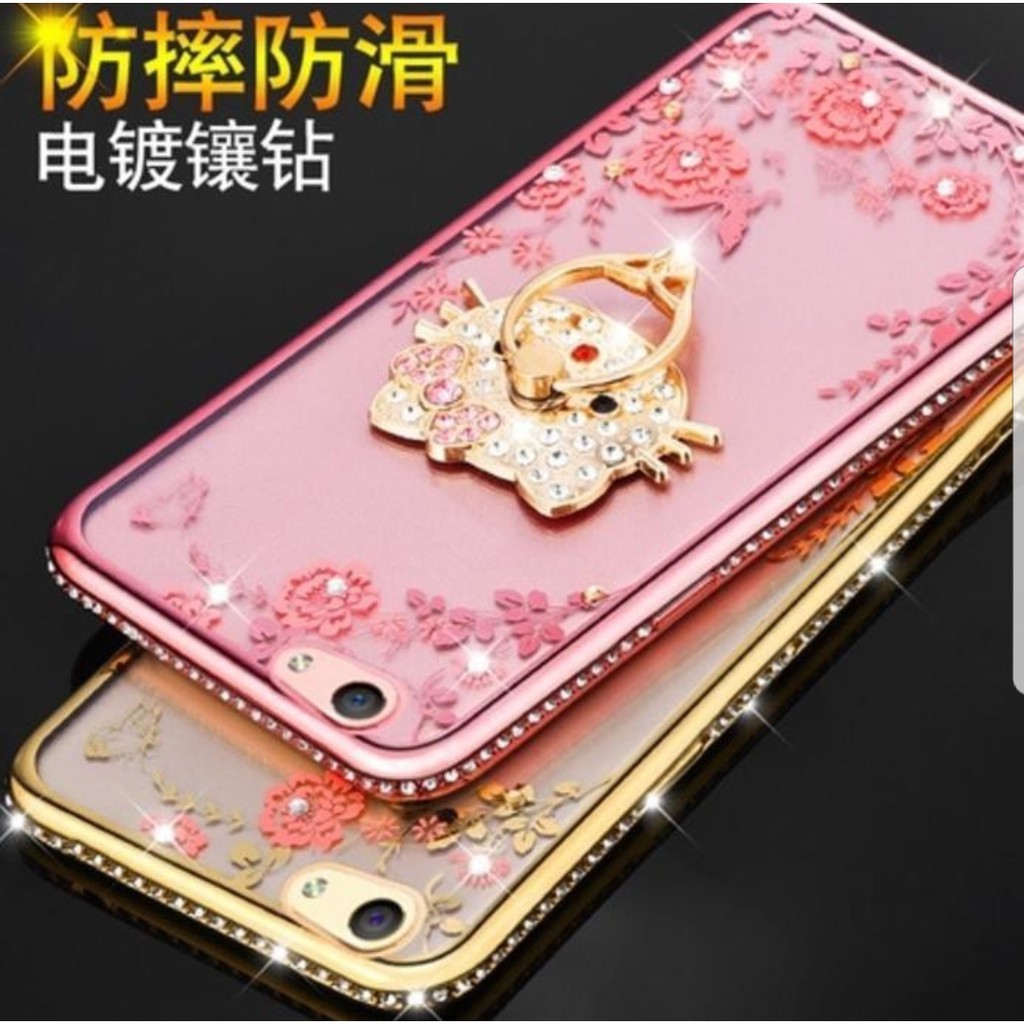 FLOWER DIAMOND RING CASE ASUS ZENFONE 4 SELFIE / 4 MAX PRO ZC554KL