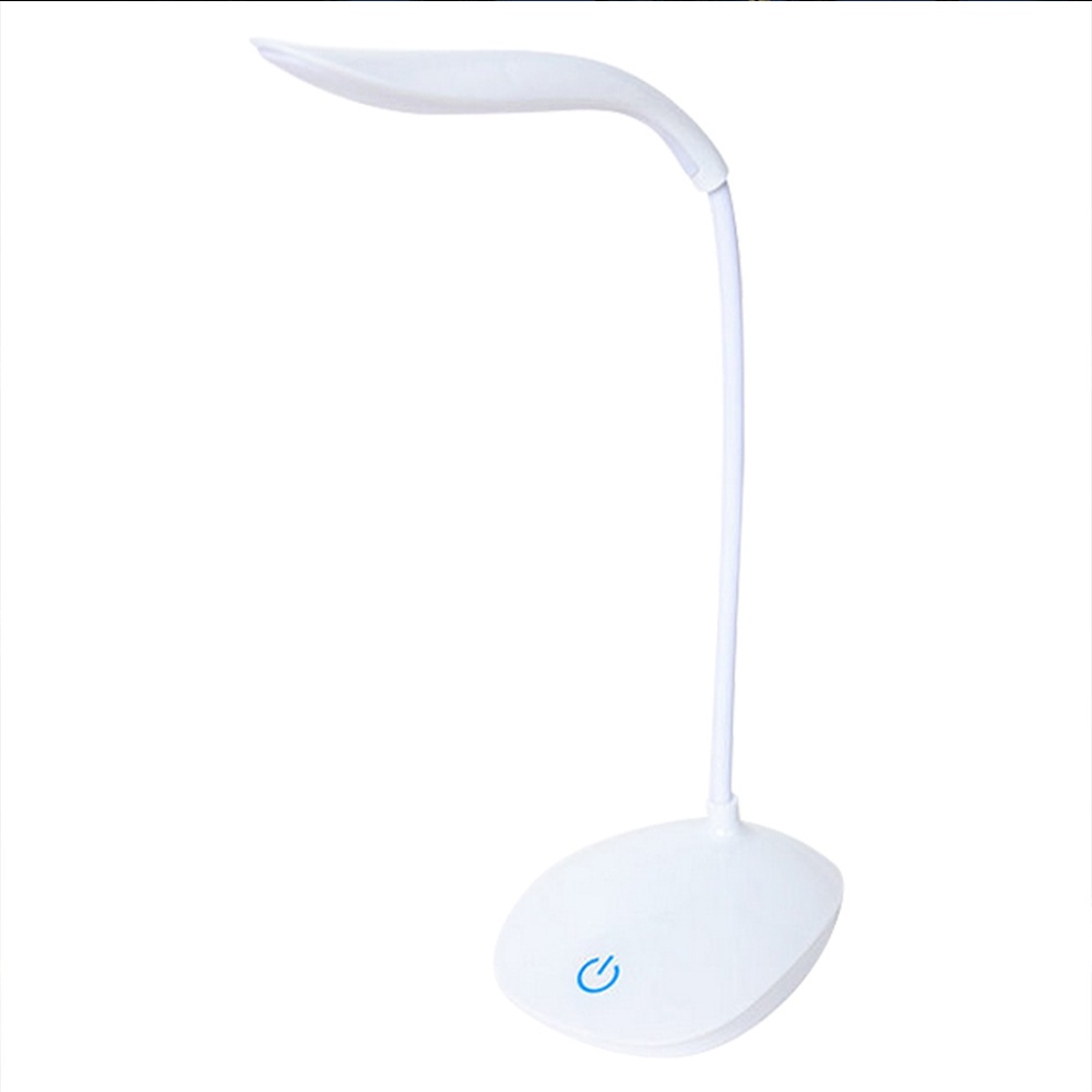 TaffLED Lampu Meja Belajar Desk Lamp USB 14 LED T301 PUTIH