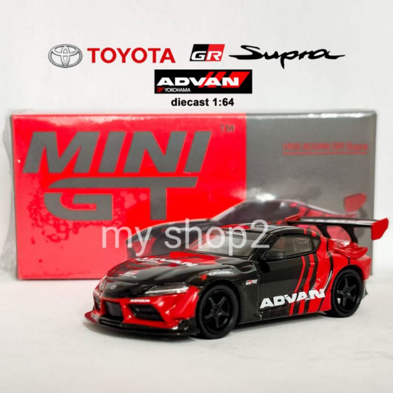 MiniGT no. 206R Skala 1:64 Toyota Supra GR Advan Yokohama