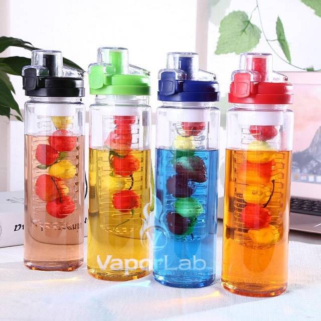 TRITAN WATER  BOTTLE  BOTOL MINUM AIR INFUSED INFUS  INFUSER 