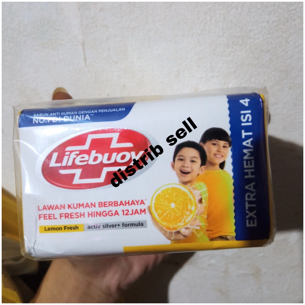 Lifebuoy Sabun Mandi 110 isi 4 | Lifebuoy Sabun batang | Lifebuoy Lemon Fresh