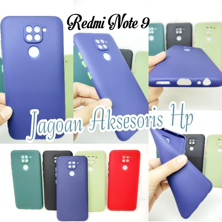 SMPC TPU Candy Redmi Note 9 6.53 inch SoftCase Macaron Protection Camera Tombol Warna