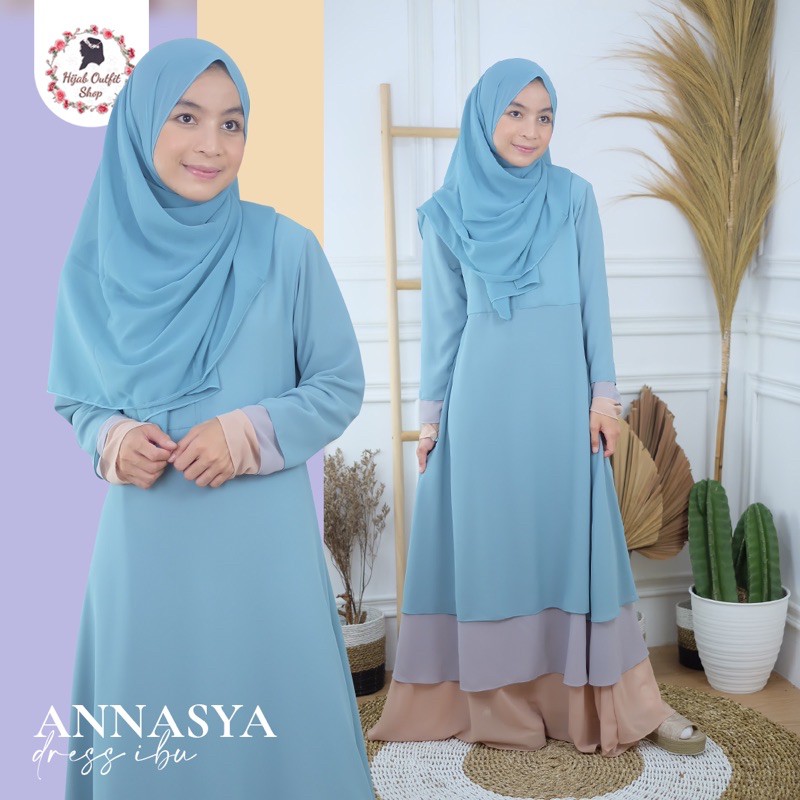 Annasya dress couple ibu anak