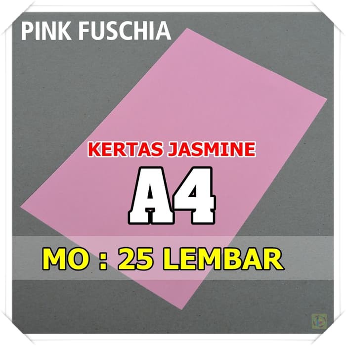 

Jual Kertas Karton Jasmine / Paper Flower A4 PINK FUSCHIA Murah