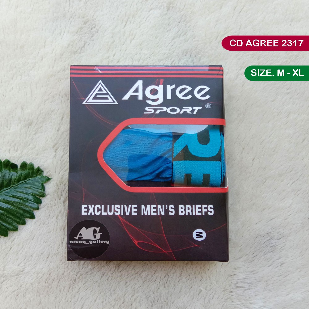 [ isi 3 pcs ]Celana Dalam pria Agree 2317 | CD Agree Karet Boxer