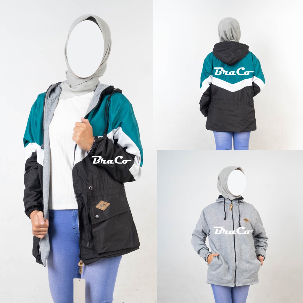 Jaket Viena Parka - Jaket Parka Wanita - Jaket Parasut Wanita - Jaket Bolak Balik Wanita