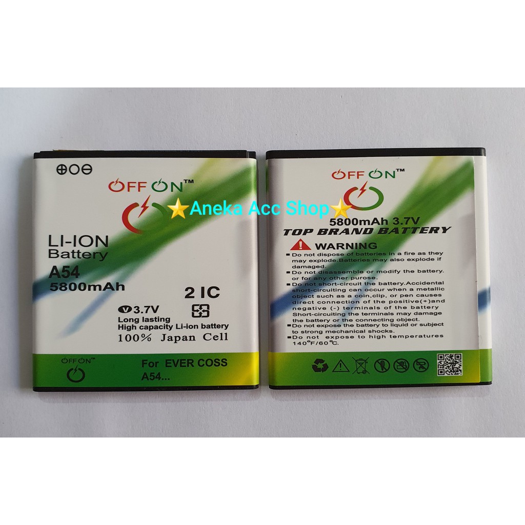 Baterai Battery Evercoss A54 A74A A74C A74D E2 DoublePower Batre