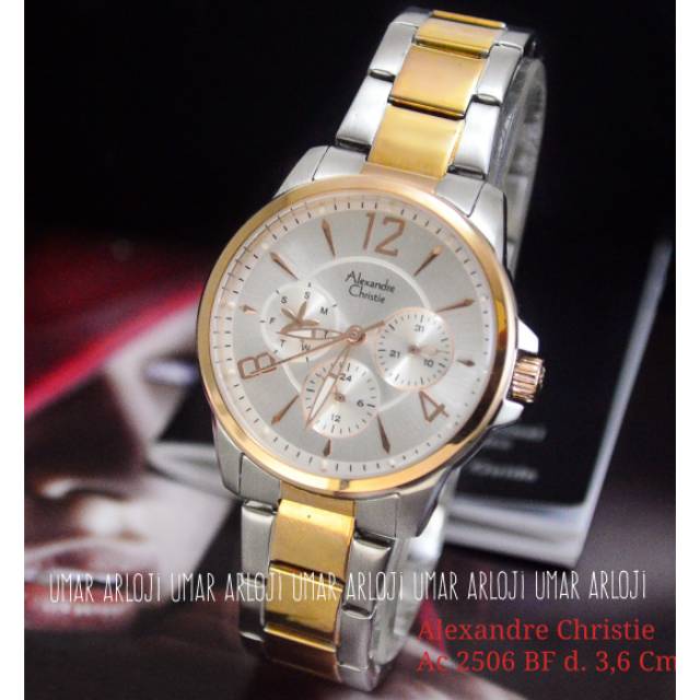Jam Tangan Wanita Alexandre Christie Ac 2506 BF Original