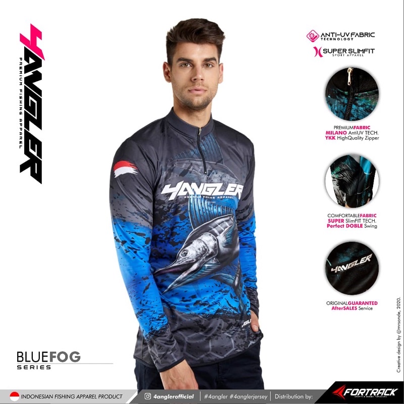 Jersey Mancing CUSTOM 4ANGLER BLUE FOG