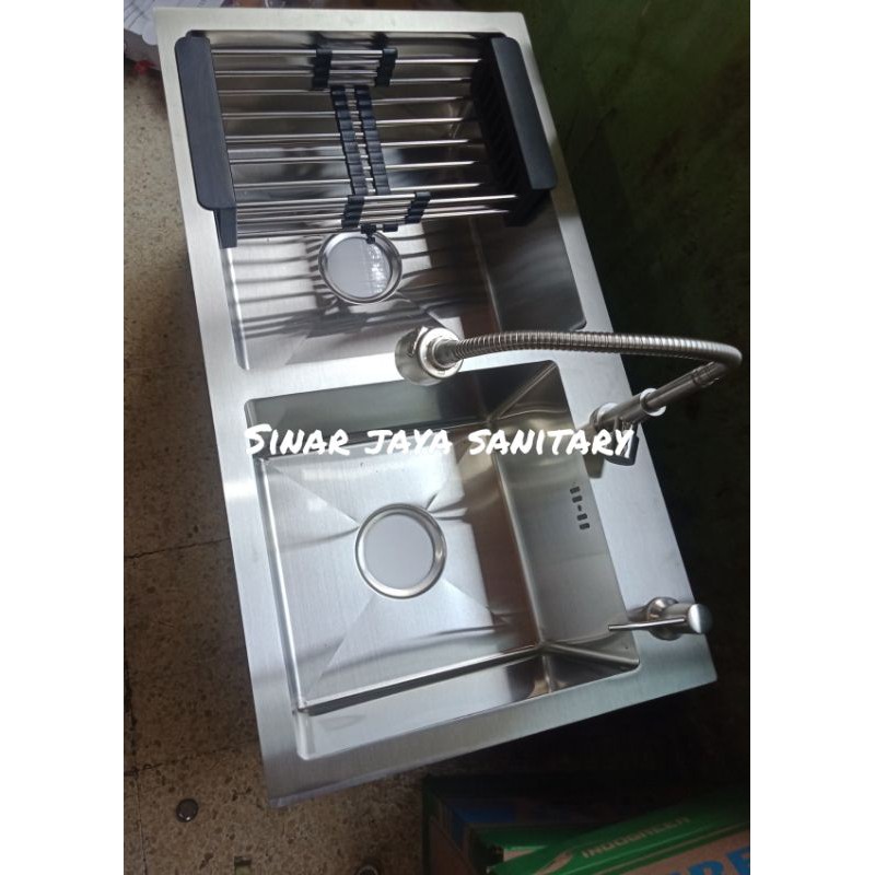 Paket kitchen sink 8245 / Paket komplit kitchen sink stainless 8245