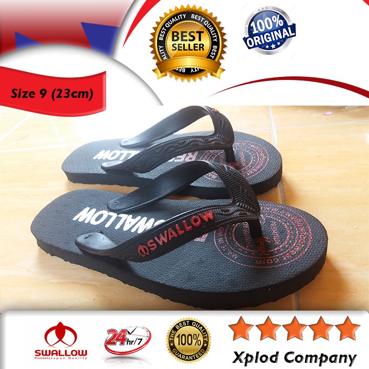 (Ukuran 36) Sandal Jepit Swallow Black Rainbow Sendal Jepit Wanita Swalow Terbaru 2022 Size 36