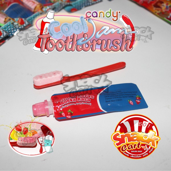 

Candy ToothBrush & CoolJam Fruit Flavours Permen skat gg&pasta rasa buah
