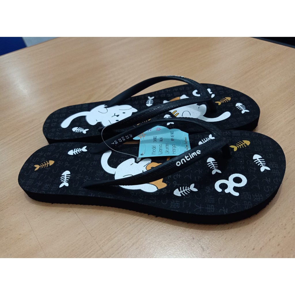 SANDAL ONTIME SHIRO BLACK