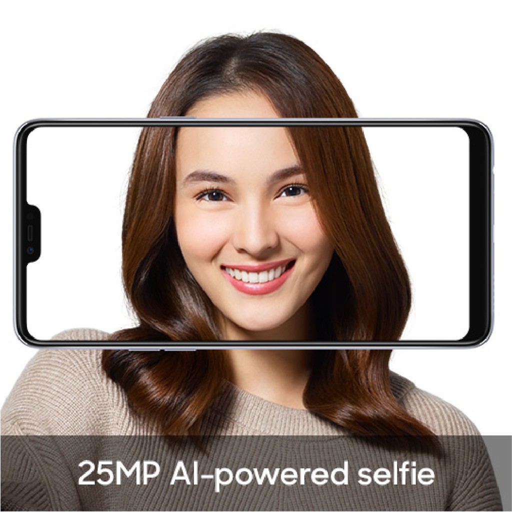 OPPO F7 Smartphone 4GB/64GB Silver (Garansi Resmi Oppo, Cicilan Tanpa Kartu Kredit)