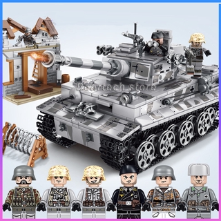 1154pcs Mainan  Lego  Technic Model Tank  Tiger Ww2 Empires 