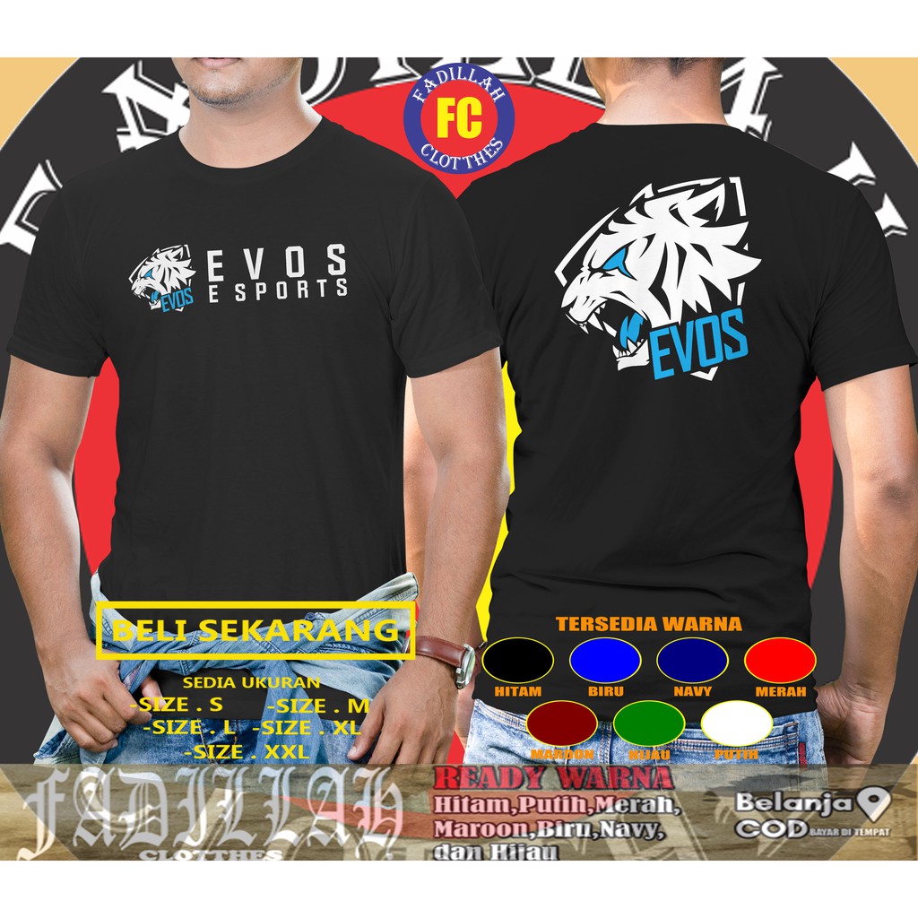 Kaos EVOS Logo v5 Baju Game