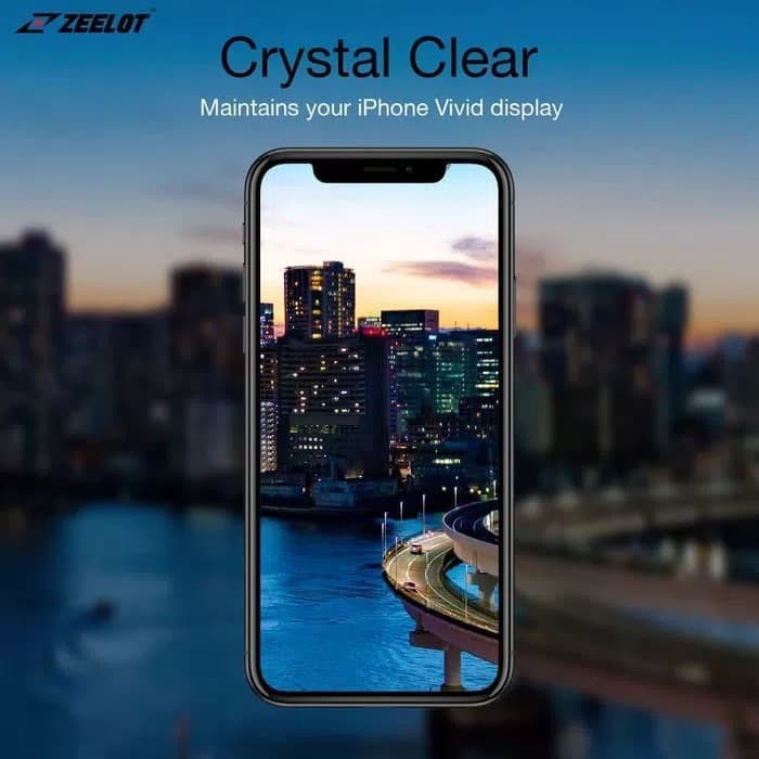 ZEELOT PureGlass iPhone Xs Full Tempered Glass Free Back Protector