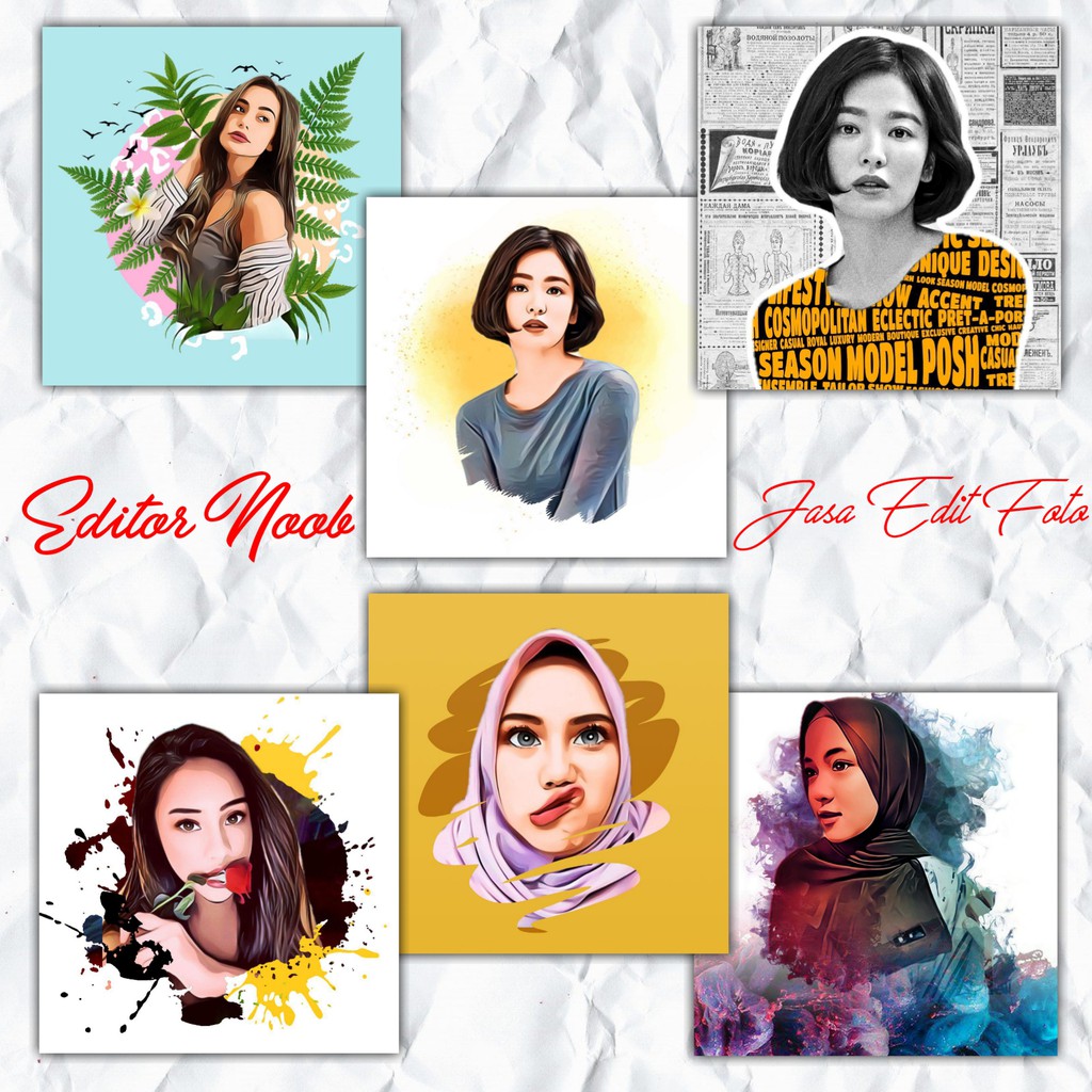 Jasa Edit Foto Kartun Art / Vector / Ilustrasi Murah (Softfile)