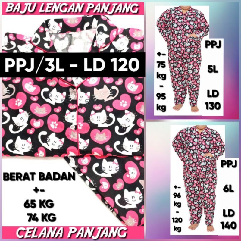 piyama PINKY CAT bisa pasangan ibu dan anak